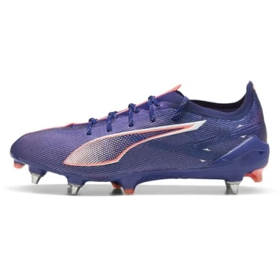 Immagine di Puma Ultra 5 Ultimate MXSG Scarpe da calcio con tacchetti, Uomo, Taglia: 41, Lapis lazuli/white/sunset glow Tessuto / sintetico
