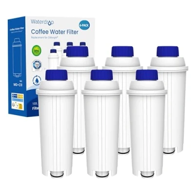 Immagine di Waterdrop Certificato TÜV SÜD Filtro Acqua per Macchina da Caffè, Compatibile con De&#039;Longhi DLS C002, 9310926, SER3017, ECAM ETAM EC800 (6)