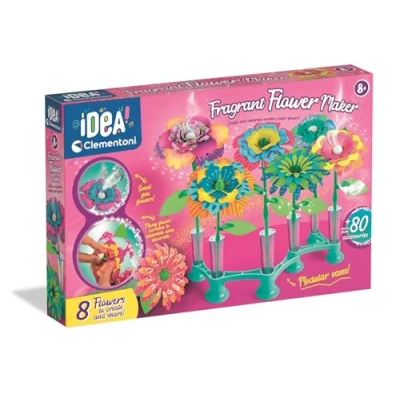 Immagine di Clementoni Creazioni floreali profumate Kit fai da te per bambini con petali, steli, profumo e vaso personalizzabile, promuove l&#039;immaginazione la creatività, dai 7 anni in su