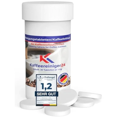 Immagine di 30 compresse detergenti da 1,6 g per macchine caffè, macchina il trasporto, caffè espresso, la pulizia compatibile con Sage, Seaco, Philips, WMF