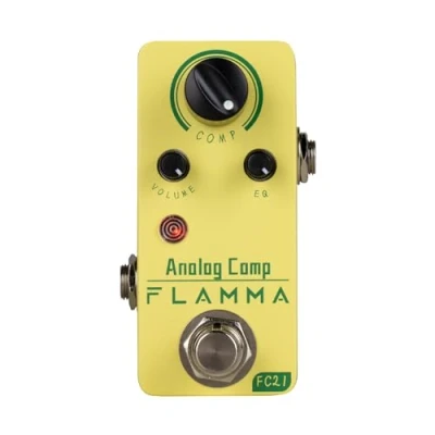 Immagine di FLAMMA FC21 Pedale Compressore Chitarra Elettrica Effetti Classico Effetto Compressione Ottica True Bypass