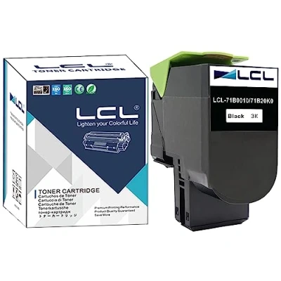 Immagine di LCL Cartucce di Toner Compatibile 71B0010 71B20K0 CS317 CS317dn CX317 CX317dn CS417 CS417dn CX417 CX417de CS517 CS517de CX517 CX517de (1Nero) Sostituzione per Lexmark