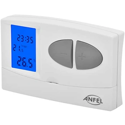 Immagine di PP1465AN Cronotermostato Digitale EASY Estate/Inverno con programmazione giornaliera/settimanale CDE 7 DISPLAY BLU