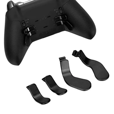 Immagine di per One Elite Controller Series 2 Modello 1797 Parti di Ricambio in Metallo, Inclusi 4 Pezzi Palette Trigger Materiale Acciaio Inossidabile(Nero)