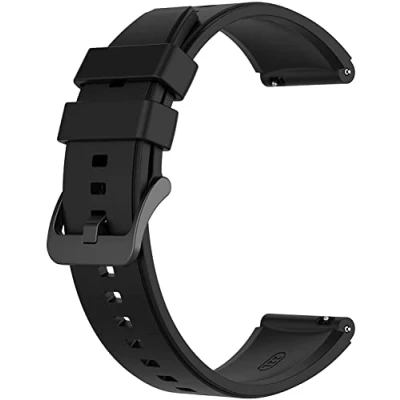 Immagine di INF cinturino per Huawei Watch GT2 46 mm, di ricambio in silicone compatibile con GT3/GT3 Pro/GT2 Pro, 22 nero