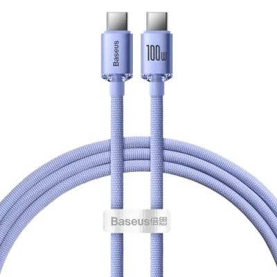 Immagine di Baseus USB C a da 100 W, 1,2 m, viola