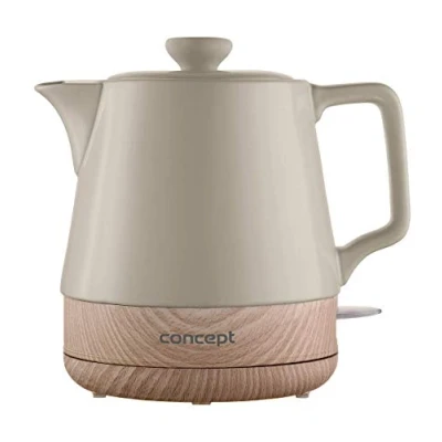 Immagine di CONCEPT Hausgeräte RK0061 Bollitore in ceramica, 1 l, colore: Caffè