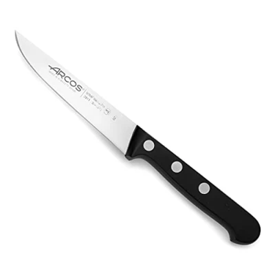 Immagine di Arcos Serie Universal Coltello Vegetale Verdura Lama Acciaio Inossidabile Nitrum 100 mm Manico Polioxymetilene (Pom) Colore Nero