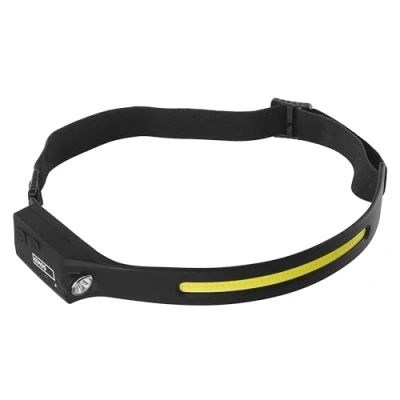 Immagine di EMOS Lampada frontale ricaricabile con sensore di movimento Luce rossa Luminosità 380 lm, portata 30 m 4 modalità illuminazione Durata 12 ore Resistente alle intemperie, agli urti
