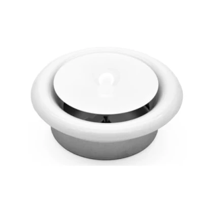 Immagine di H&amp;C VENT valvola di scarico Ø 150 mm diametro femmina acciaio copertura rotonda diffusore regolabile HVAC piastra aria cappa aspirante tubo ventilazione sistema alimentazione elemento…