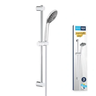Immagine di Grohe 27333000 Set Asta Doccia a 3 Getti, Argento
