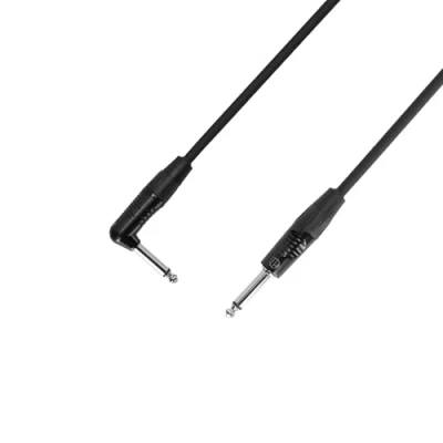 Immagine di Adam Hall Cables 4 STAR IRR 0150 Cavo strumenti REAN jack angolare mono da 6,3 mm a 1,5 m