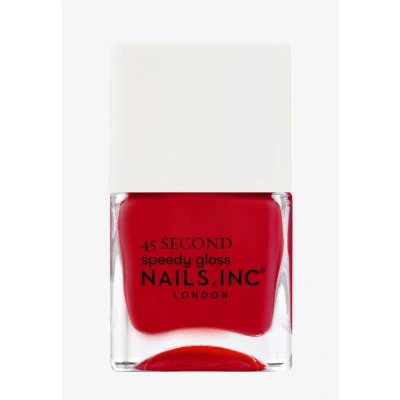 Immagine di Nails Inc MAYFAIR MADE ME DO IT Quick Drying Smalto Rosso brillante Asciugatura rapida in 45 secondi Rafforzamento delle unghie con esanale, calcio, magnesio Cruelty Free Manicure perfetta