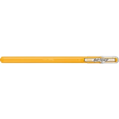Immagine di Pentel K110 VGX Mattehop Penna a sfera in gel con finitura opaca, modello tappo, 1 pezzo, giallo