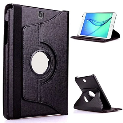 Immagine di LIUCHEN caso tabletCustodia per tablet in pelle PU S2 8.0 SM 710 Smart Magnet Samsung Galaxy Tab 8.0quot; T710 T715 T719 Protezione veglia/sonno, Nero