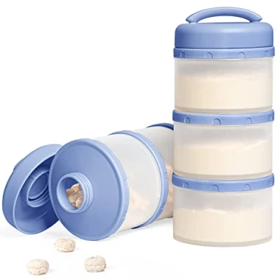 Immagine di Termichy Dispenser per latte in polvere neonati, impilabile, confezione da 2 pezzi