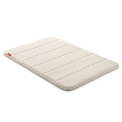 Immagine di TATAY Tappetino da Bagno Nuvola, 100% Microfibra, Antiscivolo, Assorbente, ad Asciugatura Rapida, Morbido, Effetto memoria, Lavabile in Lavatrice, Bianco, Dimensione 40 x 60 cm