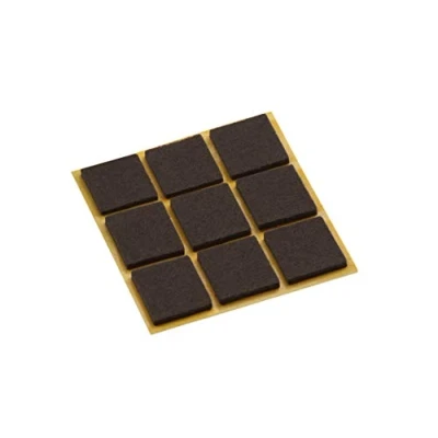 Immagine di Metafranc 645146 Feltrini autoadesivi in feltro, pezzi, protezione efficace per mobili delicati, sedie e pavimenti, colore: Marrone, 25 x mm (9 Stück)