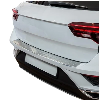 Immagine di tuning art BL932 Protezione paraurti Posteriore per Volkswagen T ROC 2017 con Bordo, Colore:Argento