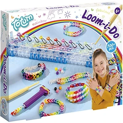 Immagine di TM Essentials Creativity Loom I do Set di gioielli fai da te con oltre 700 elastici colorati