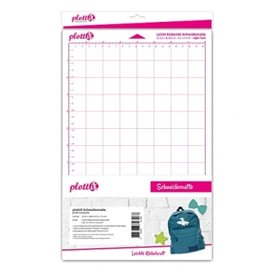 Immagine di plottix 105008 Tappetino da taglio in plastica, trasparente, 20,32 x 30,48 cm