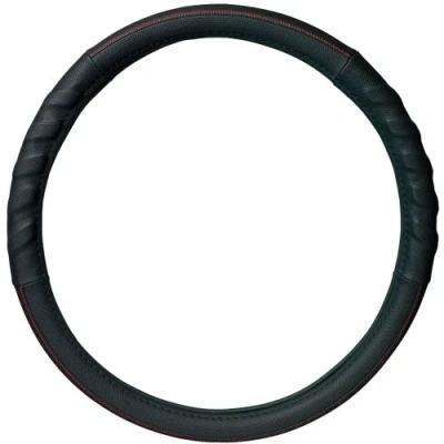 Immagine di AutoStyle SY SW09Z Coprivolante nero/rosso Finta pelle