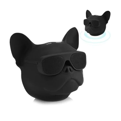 Immagine di Altoparlante cassa speaker Bluetooth portatile, creativo a forma di cane Lettore musicale stereo portatile con chip 5.0 Wireless
