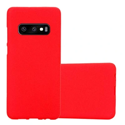 Immagine di Cadorabo Custodia per Samsung Galaxy S10e in FROST ROSSO Morbida Cover Protettiva Sottile di Silicone TPU con Bordo Protezione Ultra Slim Case Antiurto Gel Back Bumper Guscio