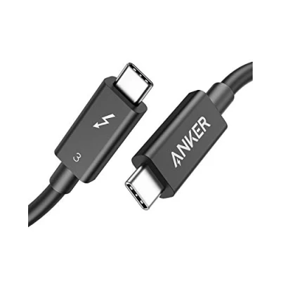 Immagine di Anker cavo Thunderbolt 3.0 da 70 cm, ricarica 100 W/trasferimento dati 40 Gbps USB C C, dispositivi Type MacBook, Dell, iPad Air 4, Pro 2020, Pixel, hub, base di ecc