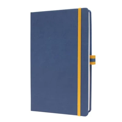 Immagine di SIGEL LS104 linescape Taccuino, a quadretti, circa A5, blu, giallo, copertina rigida, 176 pagine