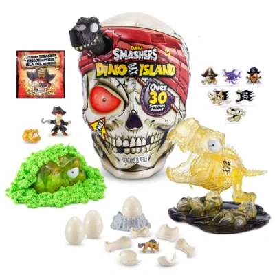 Immagine di ZURU Smashers Dino Island Surprise Egg Teschio Gigante, T Rex Unboxing di Uova da Collezione Dinosauri a Sorpresa, Colore, 7488A
