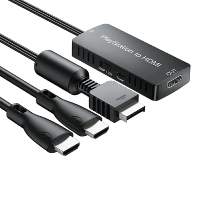 Immagine di LiNKFOR Convertitore da Playstation a HDMI con Cavo 1M Adattatore PS Supporta 1080P 720P per PS1 PS2 PS3 HD 1 2 3 HDTV Monitor