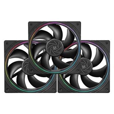 Immagine di Thermalright ventola di raffreddamento PWM per CPU TL S12, effetto luce ad apertura fine, connettore a 4 pin, computer con ARGB, PC velocità 1500