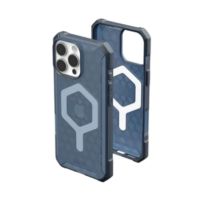 Immagine di Urban Armor Gear Essential MagSafe Case Backcover per cellulare Apple iPhone 16 Pro Max Blu, Trasparente Compatibile con