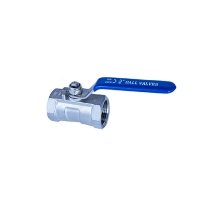 Immagine di valvola a sfera in acciaio inox 3/4 pollici BSP, femmina femmina, 1 porta standard di tipo PC per acqua, petrolio e gas