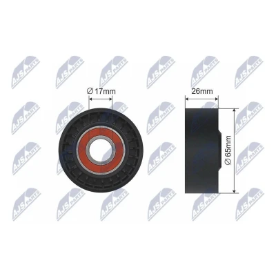 Immagine di Rullo tenditore, Cinghia Poly V NTY RNK RE 001