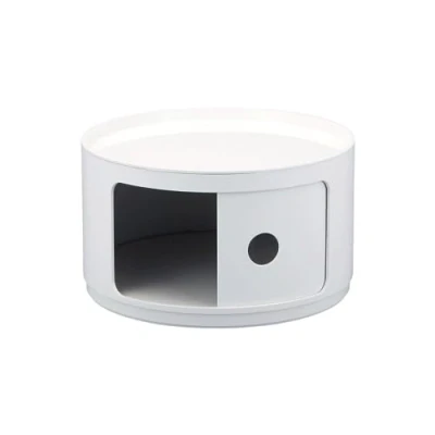 Immagine di Kartell Componibili Contenitore, ABS, Bianco, 42 x 23 cm, Top di chiusura non incluso