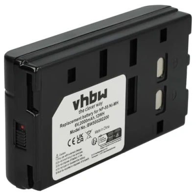 Immagine di vhbw 1x batteria compatibile con Sony CCD FX228, FX200E, FX270E, FX230, FX3, FX280E videocamera camcorder (2000mAh, 6V, NiMH)
