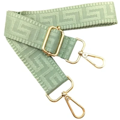 Immagine di Tracolla Regolabile Colorata per Borse Donna Verde Pisello, 80 130cm Cinghia della Borsa con Gold Moschettone, Durevole Crossbody Borsa, Chitarra, Moderne Accessori, 3.8cm, 1307