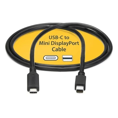 Immagine di StarTech.com Cavo USB C a Mini DisplayPort da 2 m 4K 60Hz Nero video/Adattatore 3.1 Tipo mDP (CDP2MDPMM6B)