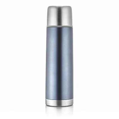 Immagine di reer Colour, bottiglia termica in acciaio inox, 450 ml, piccola, maneggevole, ideale per bambini, con bicchiere integrato, colore: antracite