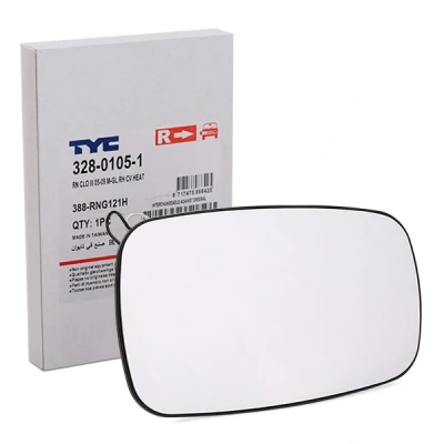 Immagine di TYC 328 0105 1 Vetro Specchio Retrovisore Dx RENAULT: CLIO 3, SCENIC 2, MEGANE 2
