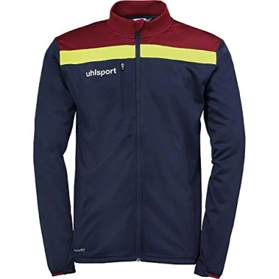 Immagine di uhlsport Offense 23 Poly Jacket Giacca in Poliestere da Uomo, 100519813, Blu Oltremare/Bordeaux/Giallo, 4XL