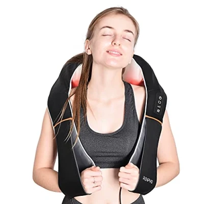 Immagine di RENPHO massaggiatore Cervicale, collo e spalle con calore, elettrica per Tessuto profondo Massaggio impastante 3D Cuscinetto vita, gamba, polpaccio, braccio