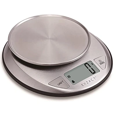 Immagine di Exzact Bilancia da Cucina digitale in acciaio inossidabile Funzione Tara Max Capacità 5 kgs Elettronica Per alimenti umidi e asciutti