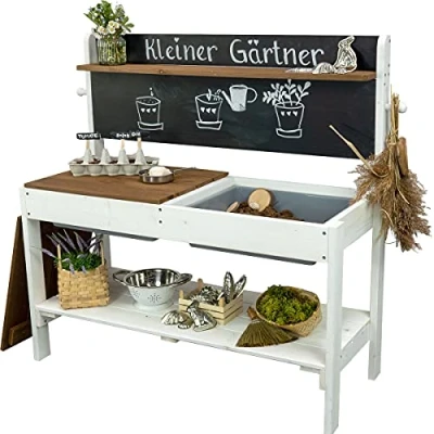 Immagine di Meppi Cucina di Fango Piccolo Giardiniere, Bianco Marrone