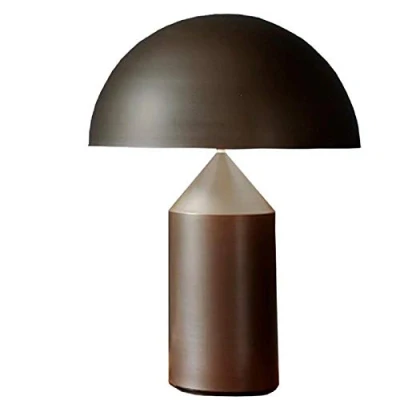 Immagine di Oluce Atollo 238 Bronzo Lampada da Tavolo 2x40W E14 Dimmerabile By Vico Magistretti