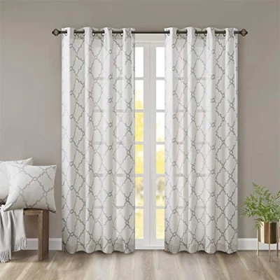 Immagine di Madison Park Saratoga Window Tenda, 127 x 160 cm, Colore: Argento