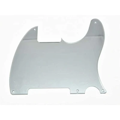 Immagine di Dopro 5 fori Tele vuoto chitarra battipenna antigraffio piastra adatta Fender Telecaster Esquire argento specchio