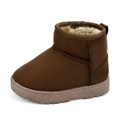 Immagine di MK MATT KEELY Scarpe Invernali per Neonati Bambino Piccolo Ragazzo Ragazza Stivali da Neve,Marrone,20 EU(CN22)